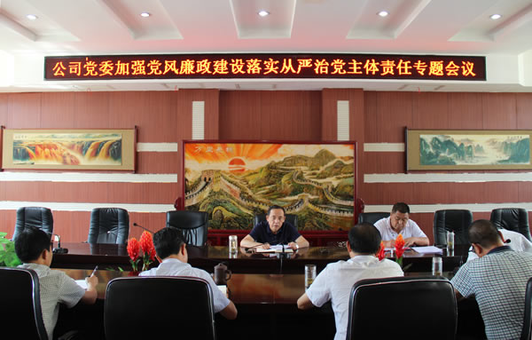 隴運(yùn)集團(tuán)公司黨委召開加強(qiáng)黨風(fēng)廉政建設(shè)，全面從嚴(yán)治黨落實主體責(zé)任專題會議